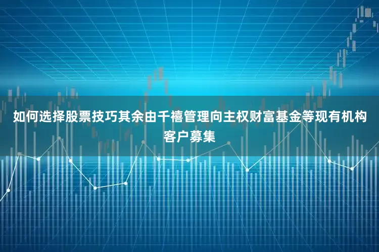 如何选择股票技巧其余由千禧管理向主权财富基金等现有机构客户募集