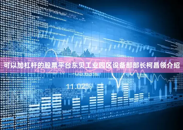 可以加杠杆的股票平台东贝工业园区设备部部长柯昌领介绍